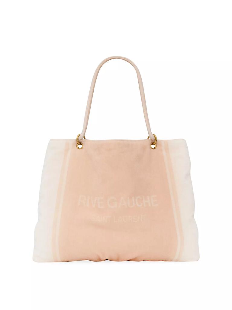 Saint Laurent Rive Gauche Towel Tote Bag in Terry Cloth