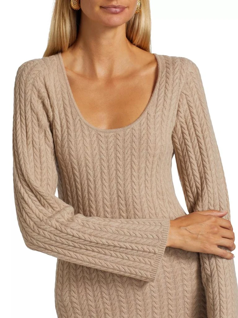 Naadam Wool & Cashmere Cable-Knit Midi-Dress 6