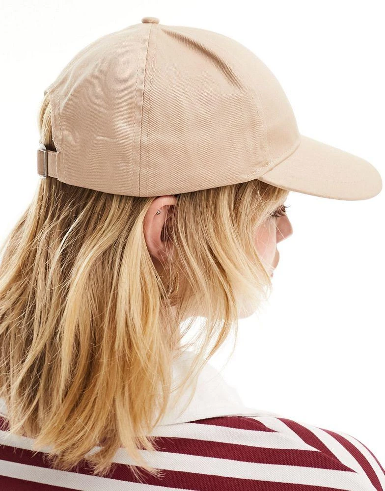 ASOS ASOS DESIGN baseball cap in stone 4