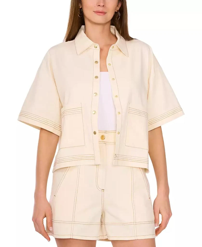 Parker Women's Short-Sleeve Stitched Parker Jacket 1