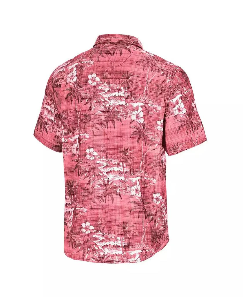 Tommy Bahama Men's Scarlet San Francisco 49ers Coconut Point Isla Palmetta Camp Button-Up Shirt 2