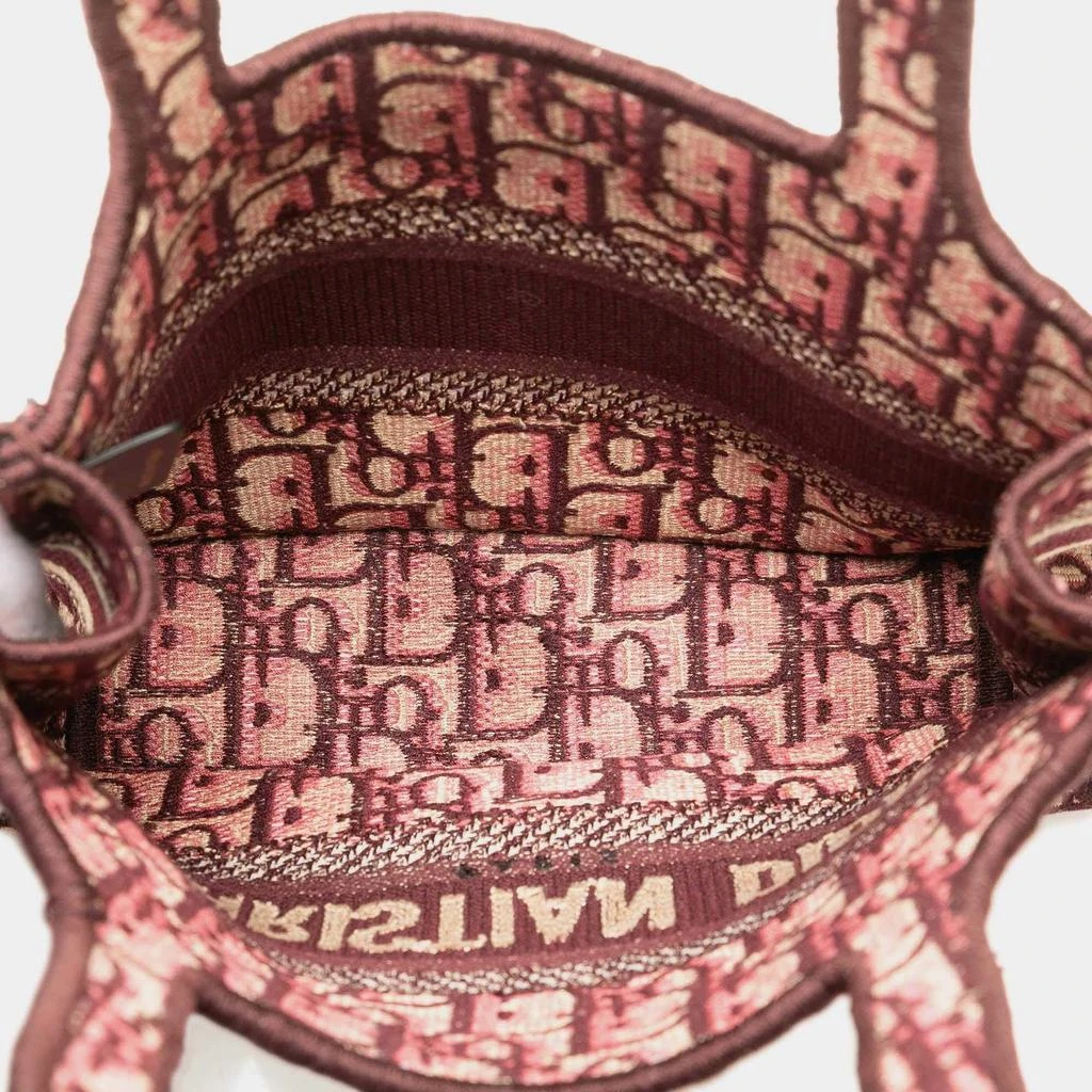 Dior Dior Red Oblique Canvas Mini Book Tote Bag 8