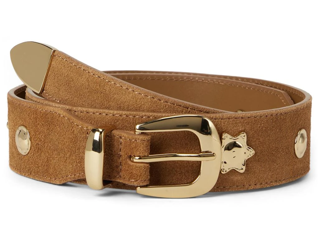 Madewell Suede Wide Clean Western Belt: Sun Motif 1