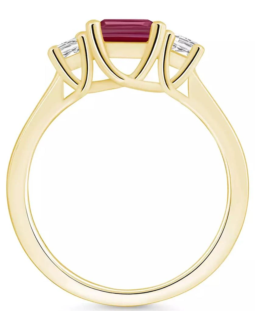 Macy's Garnet and Diamond Ring (2 ct.t.w and 1/4 ct.t.w) 14K Yellow Gold 2