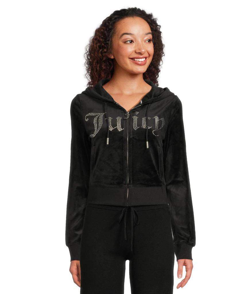 Juicy Couture Classic Juicy Hoodie With Bling 1