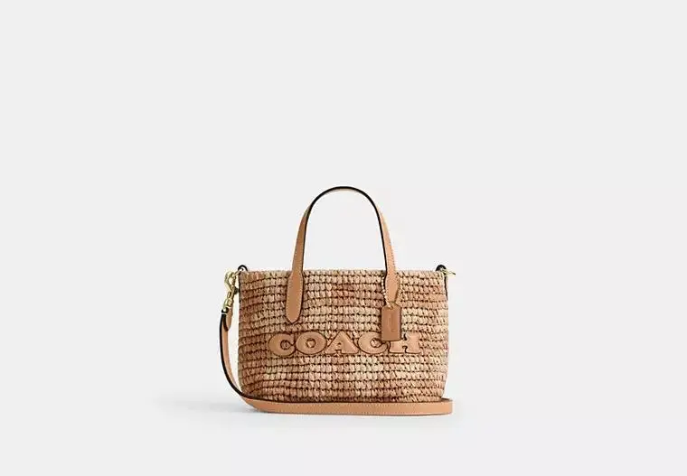 Coach City Mini Tote Bag With Gingham Print