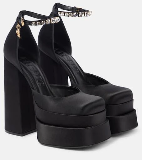 Versace Medusa Aevitas satin platform pumps 1