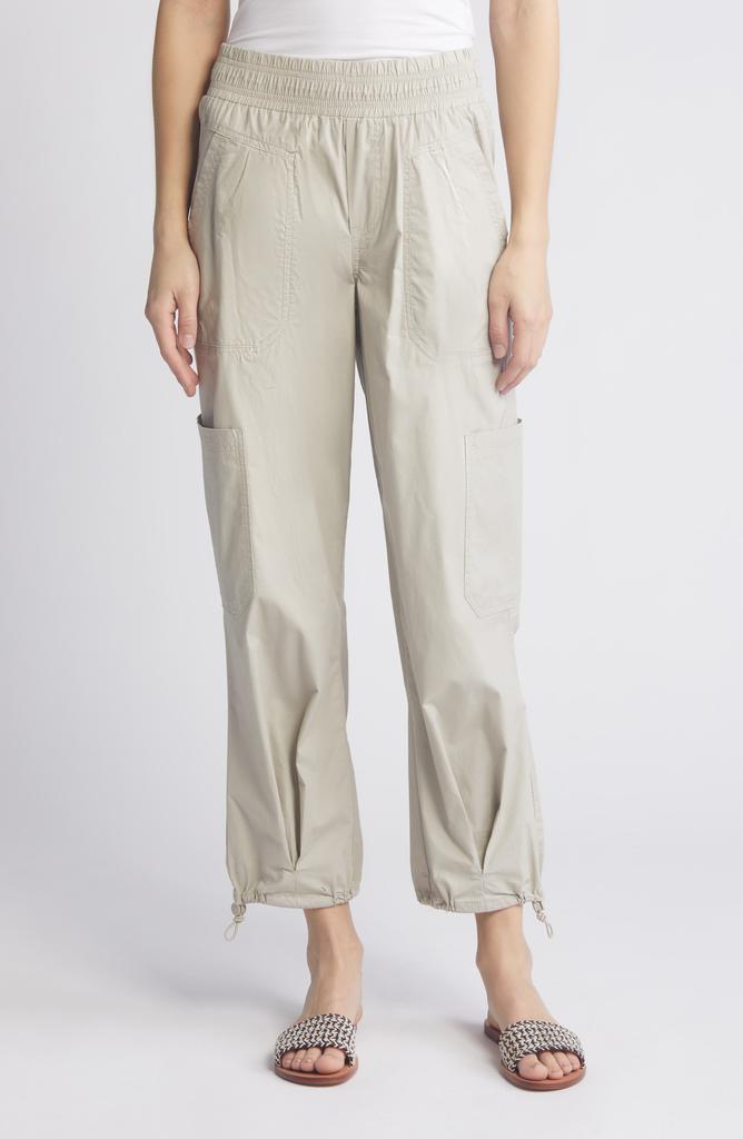 Wit & Wisdom 'Ab'Leisure Skyrise Pull-On Straight Leg Poplin Cargo Pants