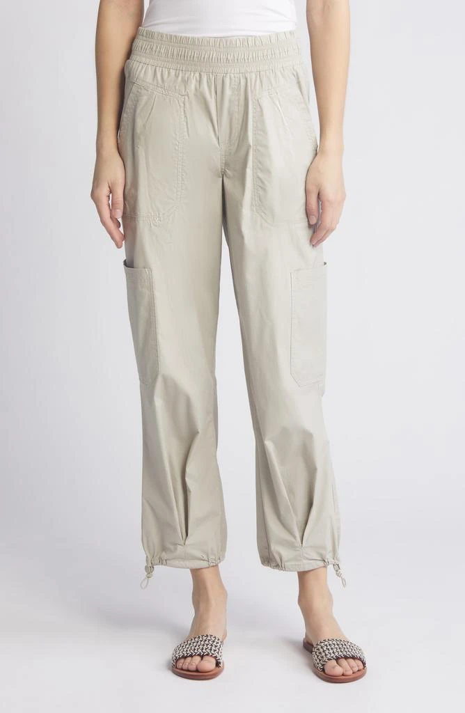 Wit & Wisdom 'Ab'Leisure Skyrise Pull-On Straight Leg Poplin Cargo Pants 1