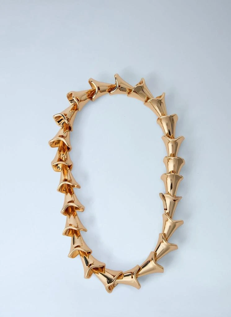 Max Mara Sculptural -Tone Necklace