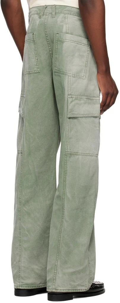 Rhude Green Faded Cargo Pants 3
