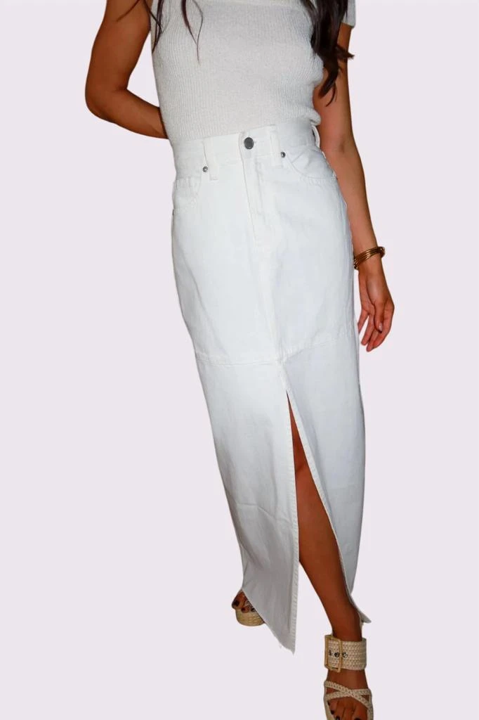 Keepsake Keepsake - Sienna Open Slit Denim Maxi Skirt 1