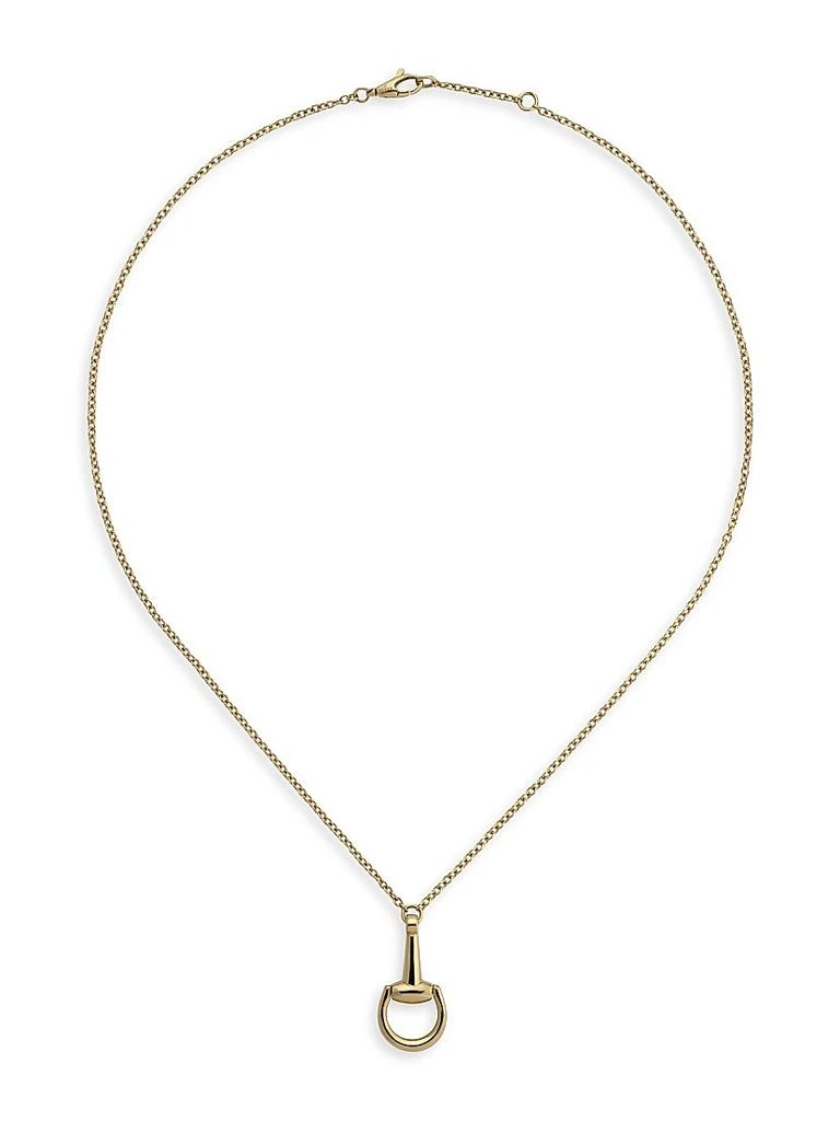 Gucci Horsebit 18K Yellow Gold Pendant Necklace 4