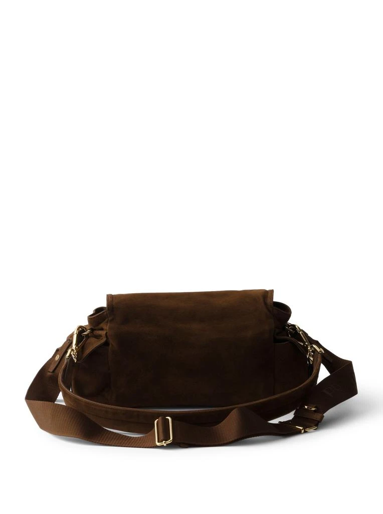 Prada EXPLORE MEDIUM SUEDE SHOULDER BAG 5