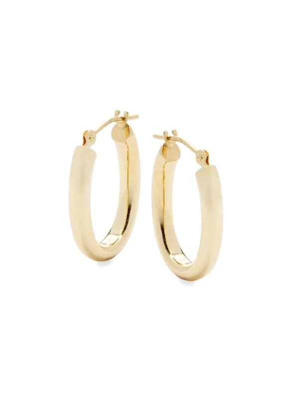 Saks Fifth Avenue 14K Yellow Gold Hoop Earrings 1