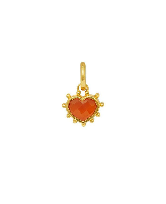 Ottoman Hands Onyx Heart Charm