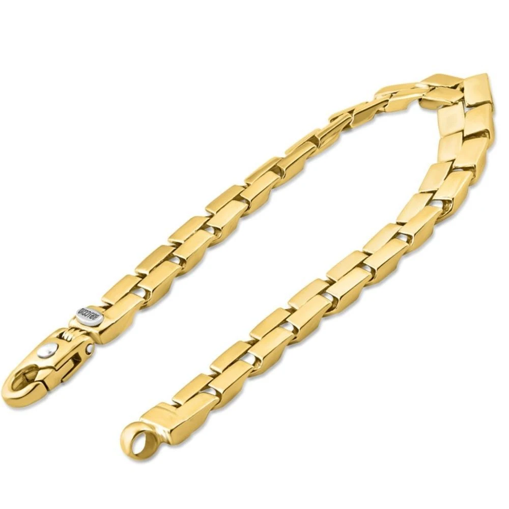 Pompeii3 Braccio Men
s 36 Gram Double Brick Row Solid Silver Bracelet 8.5" Size: 8.5 2