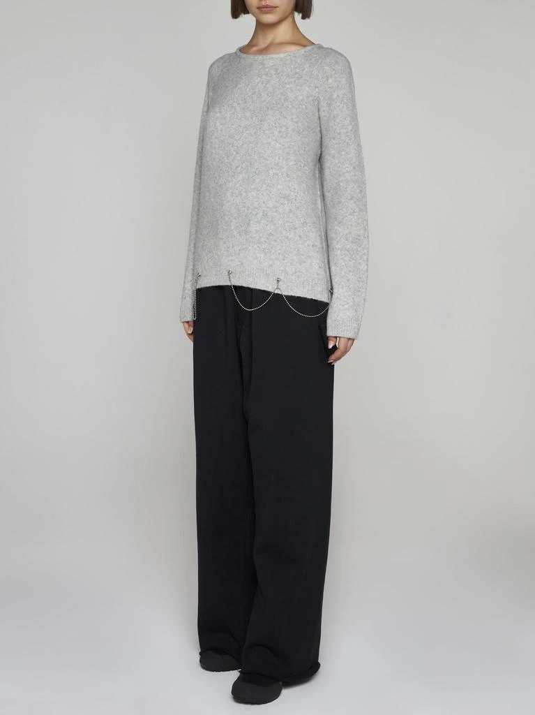 Random Identities Chain-detail Wool-blend Sweater 3