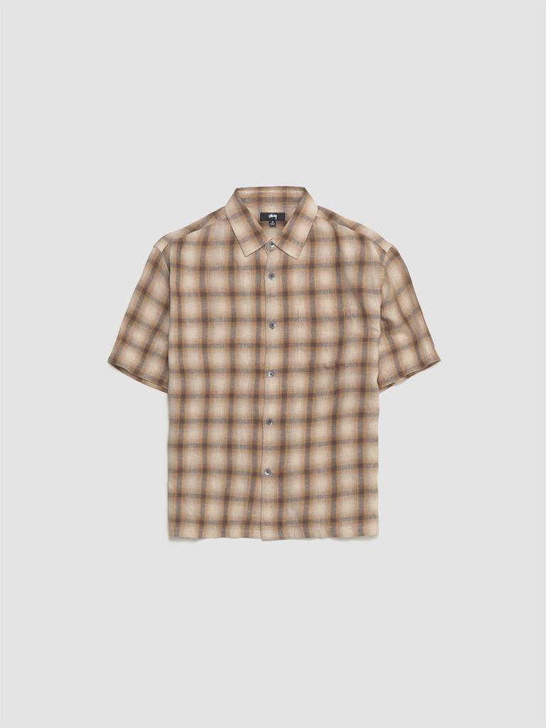 Shop Stüssy Twisted Yarn Plaid Zip Shirt on Sale at BeyondStyle