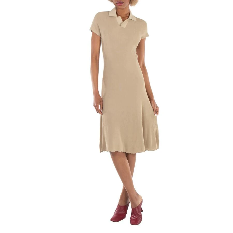 Burberry Stretch Design Polo Collar Dress