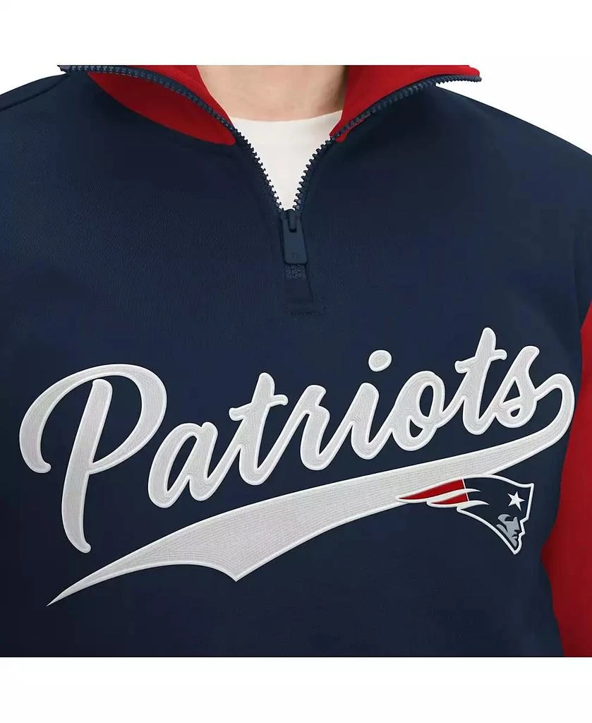 Tommy Hilfiger Men's Navy, Red New England Patriots Aiden Quarter-Zip Top 2