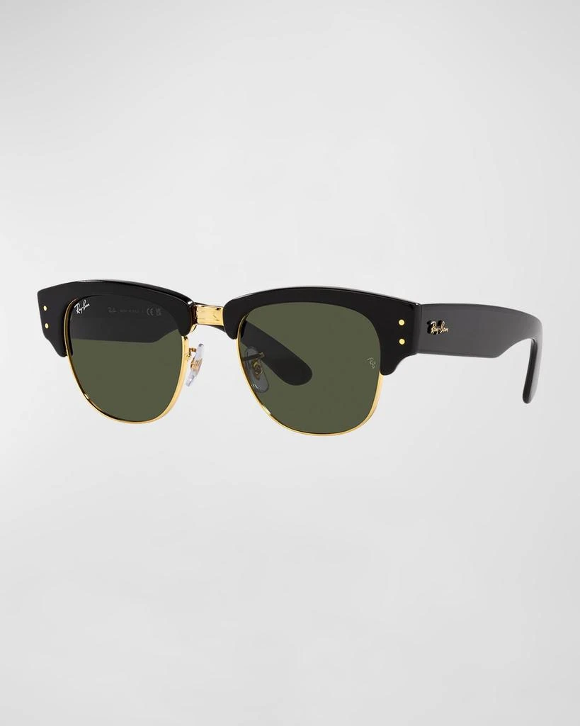 Ray-Ban Men's Mega Clubmaster Square Plastic & Crystal Sunglasses, 53MM 1
