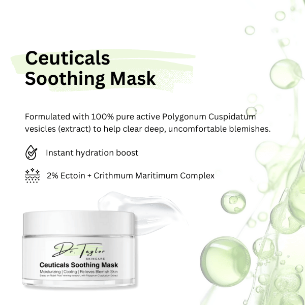 Dr. Taylor  Ceuticals Soothing Mask 100g, Skin Repair, blemish relief, Redness reduction, Sensitive-skin friendly