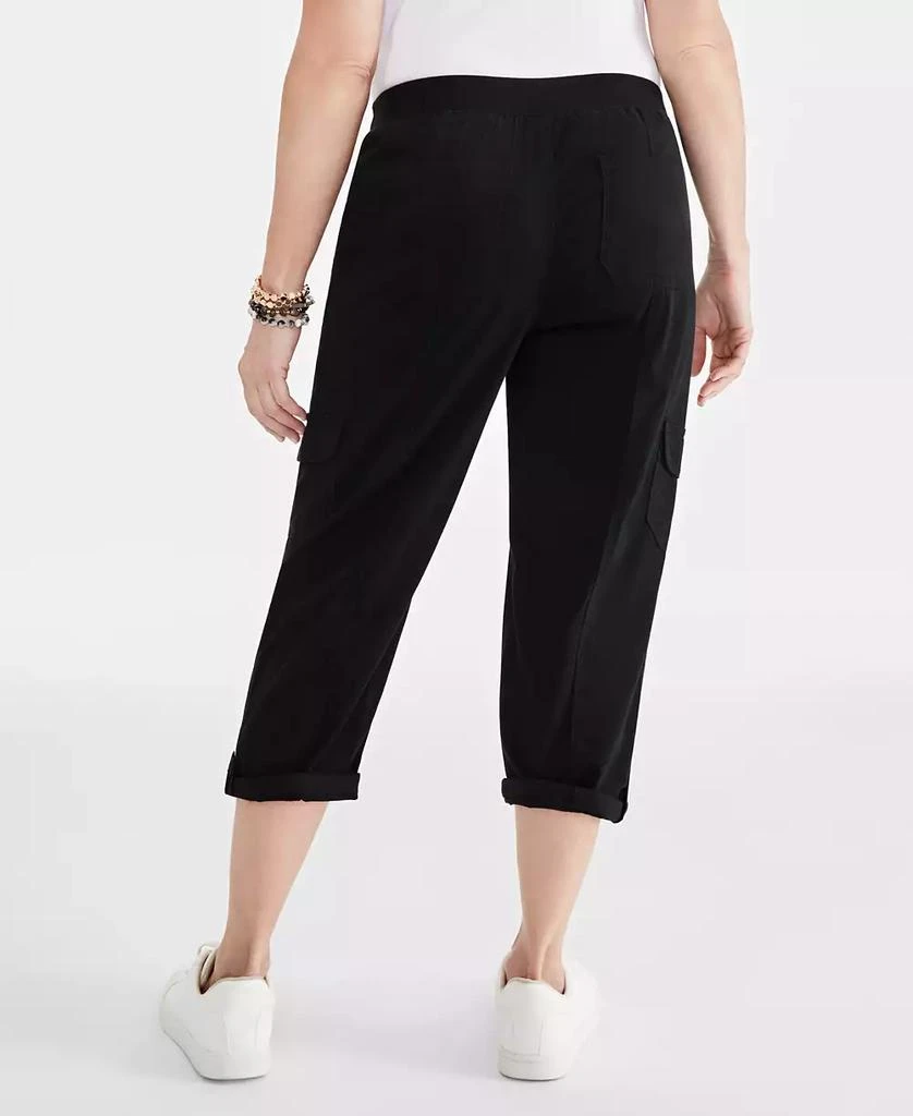 Style & Co Women's Twill Cuffed Pull-On Cargo Pants, Created for Macy's 4