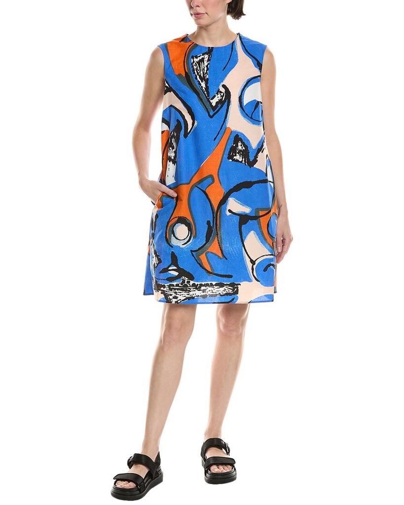marimekko Anemonet Eldfamn Linen-Blend Shift Dress