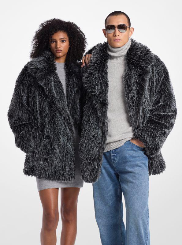 【送料&関税込】Michael Kors Oversized Db Fx Fur Coat Michael Kors Oversized Db Fx Fur Coat In Blue | ModeSens