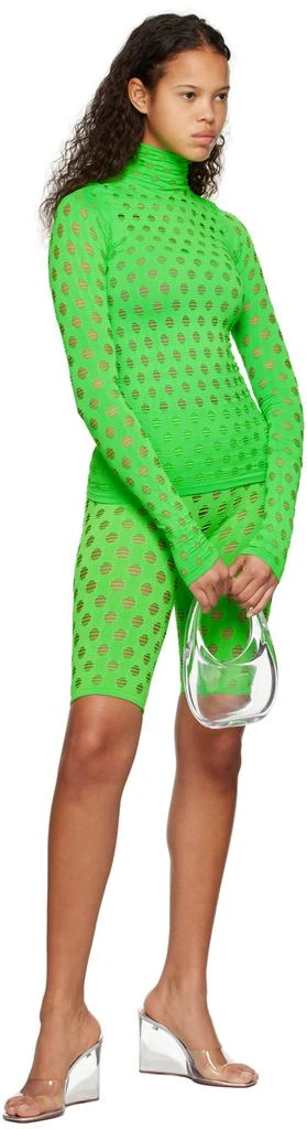 Maisie Wilen Green Perforated Turtleneck 4