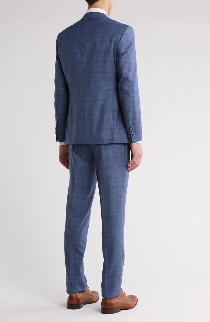 English Laundry Plaid Blue Wool Blend Suit 2