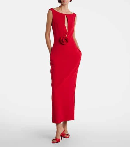 Magda Butrym Crystal-embellished satin mules 3