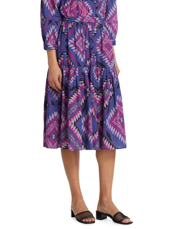 ba&sh Venus Geometric Midi Skirt 3