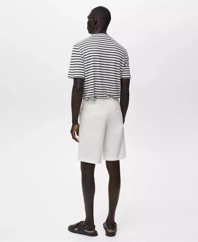 Mango Men's Interior Elastic Strip Cotton Bermuda Shorts 3