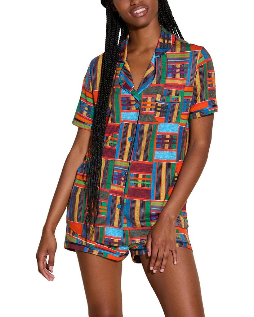 Cosabella Bella Printed Top & Boxer PJ Set 1