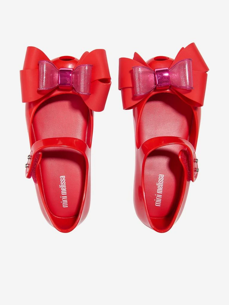 Mini Melissa Mini Melissa Girls Mini Ultragirl Fab Bow Ballerinas in Red 4