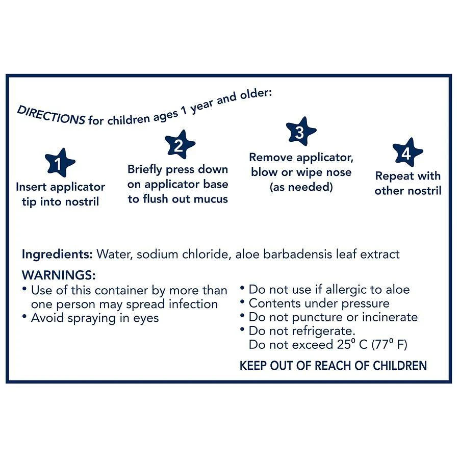 Vicks Saline Nasal Mist, Gentle for Ages 1+, Drug-Free Aloe 8