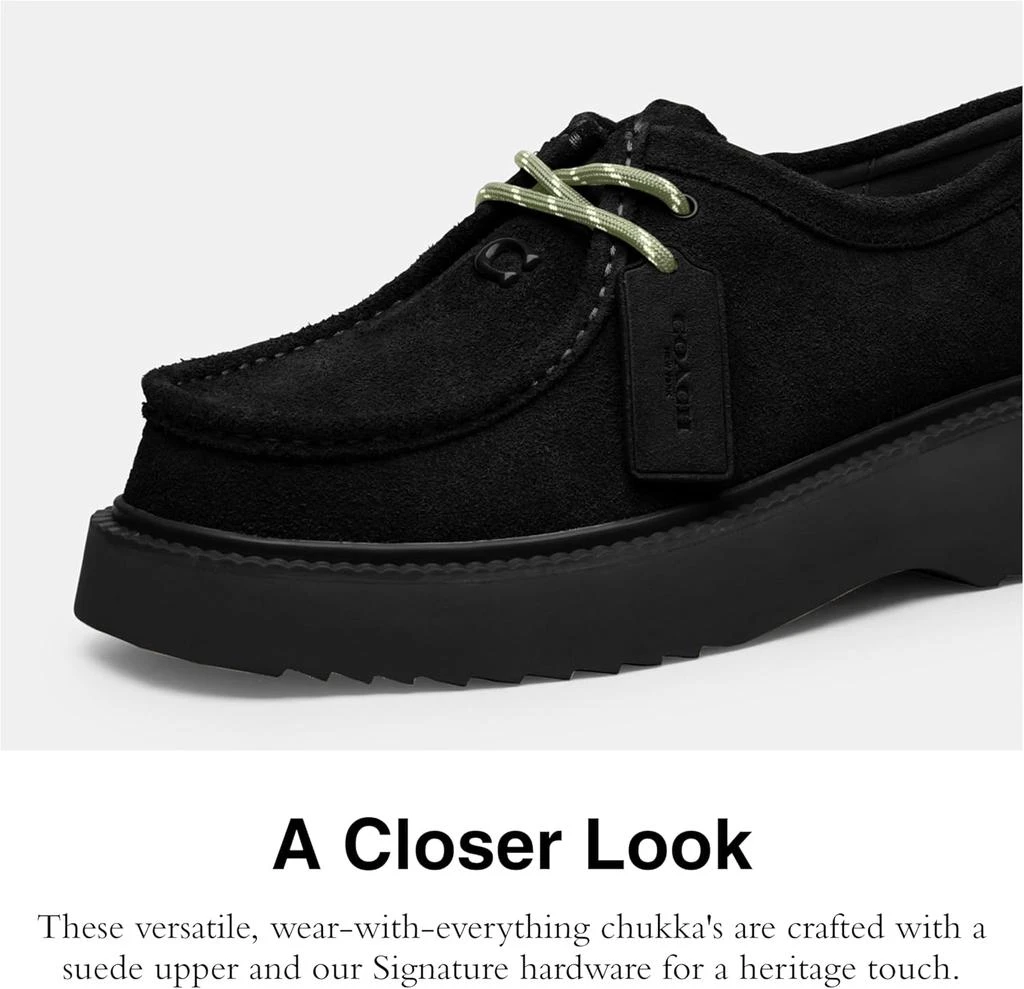 Coach COACH mens Sculpted C Chukka Boot in Suede 4