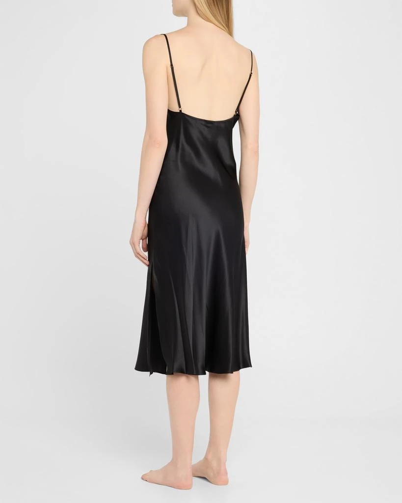 Christine Lingerie Sleeveless Cowl-Neck Silk Nightgown 3