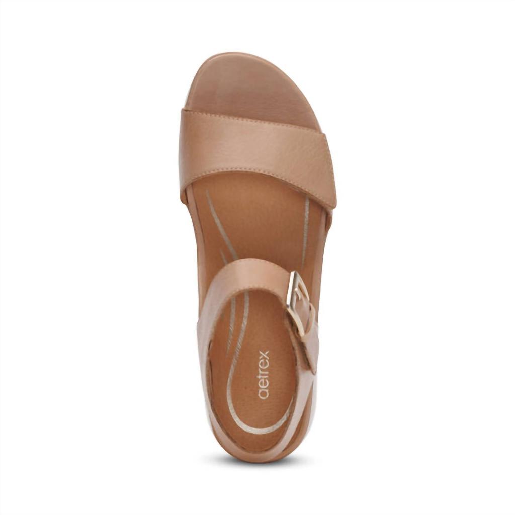 Aetrex Aetrex - Women
s Ariel Adjustable Quarter Strap Wedge