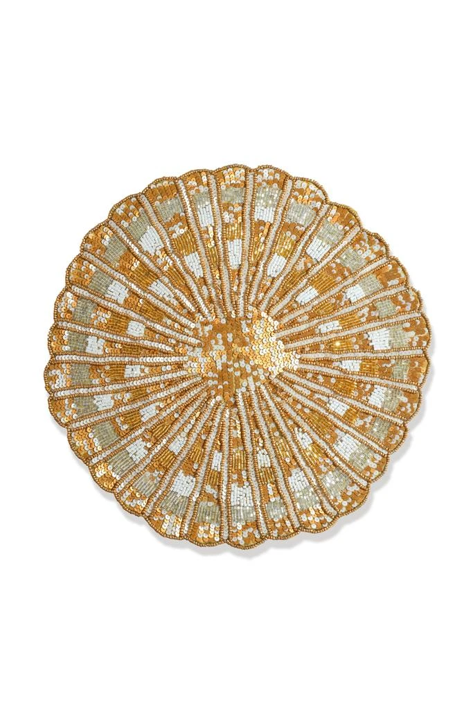 Tiramisu The "Gilded Imperial" Beaded Charger