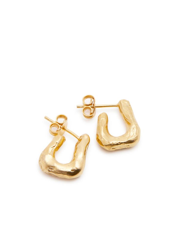 ALIGHIERI The Link Of Wanderlust 24kt gold-plated hoop earrings