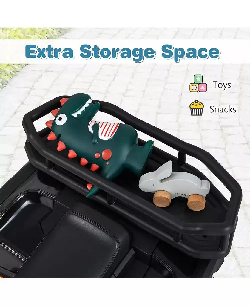 Mecale 24V Kids Ride on Electric ATV Quad Car with Realistic Sounds and LED Lights-Black 8