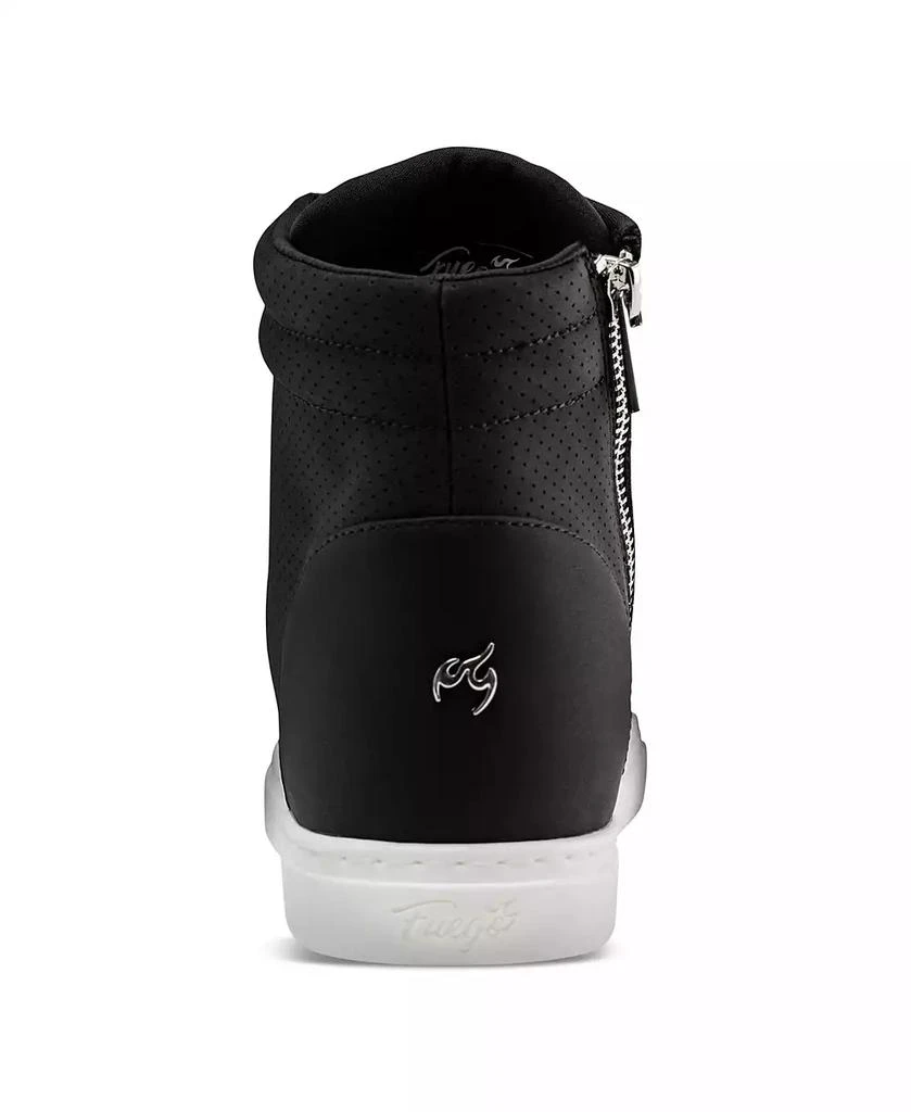 Fuego Kids Black Wedge Sneaker 4