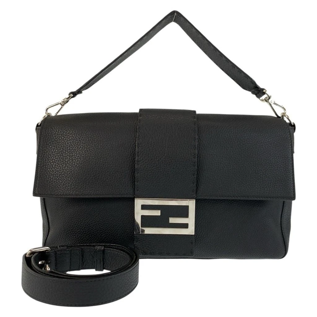 Fendi Leather Handbag Shoulder Bag (Pre-Owned) 1