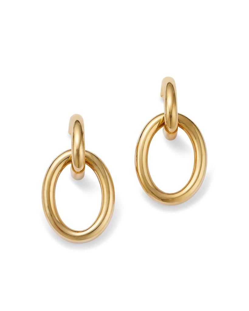 Alberto Amati 14K Yellow Gold Doorknocker Drop Earrings 1