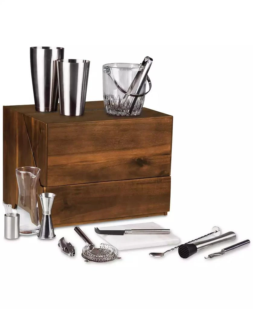 Legacy by Picnic Time Madison Acacia Tabletop Bar 4