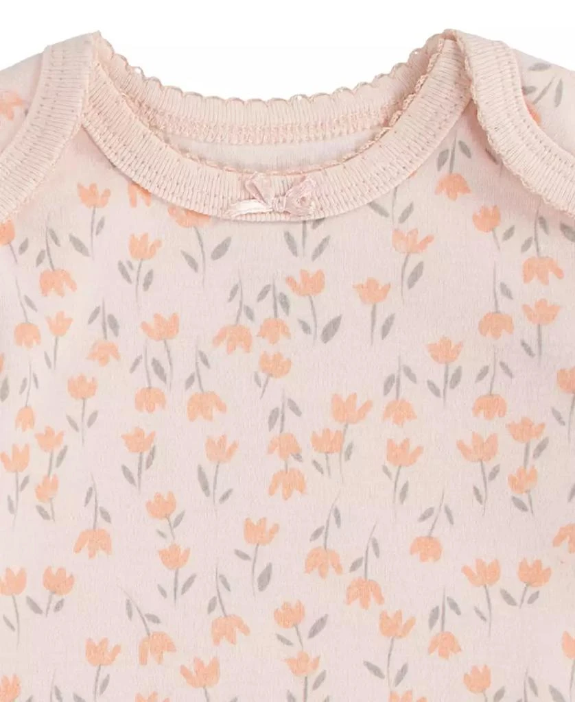 Huggies Baby Girls Organic Short Sleeve Bodysuits 3-Pack 11