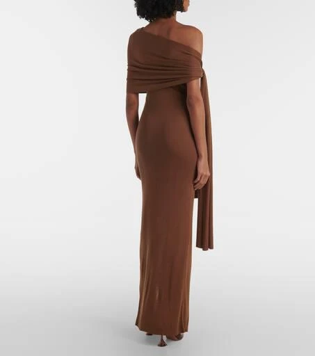 Aya Muse Hale one-shoulder silk-blend maxi dress 3